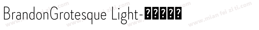 BrandonGrotesque Light字体转换